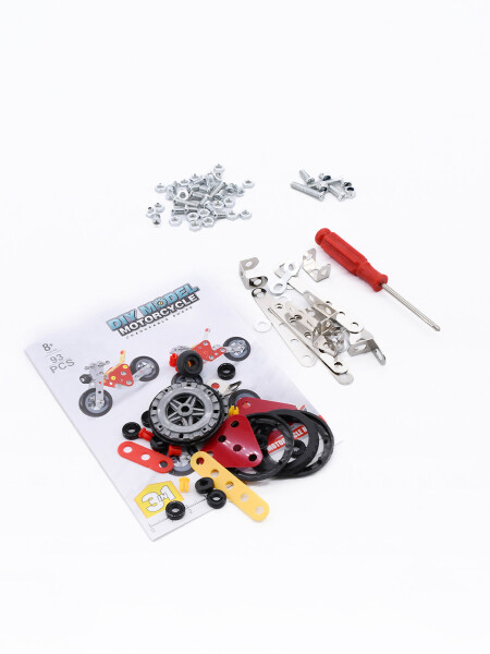 MOTOCICLETA PARA ARMAR PLATEADO