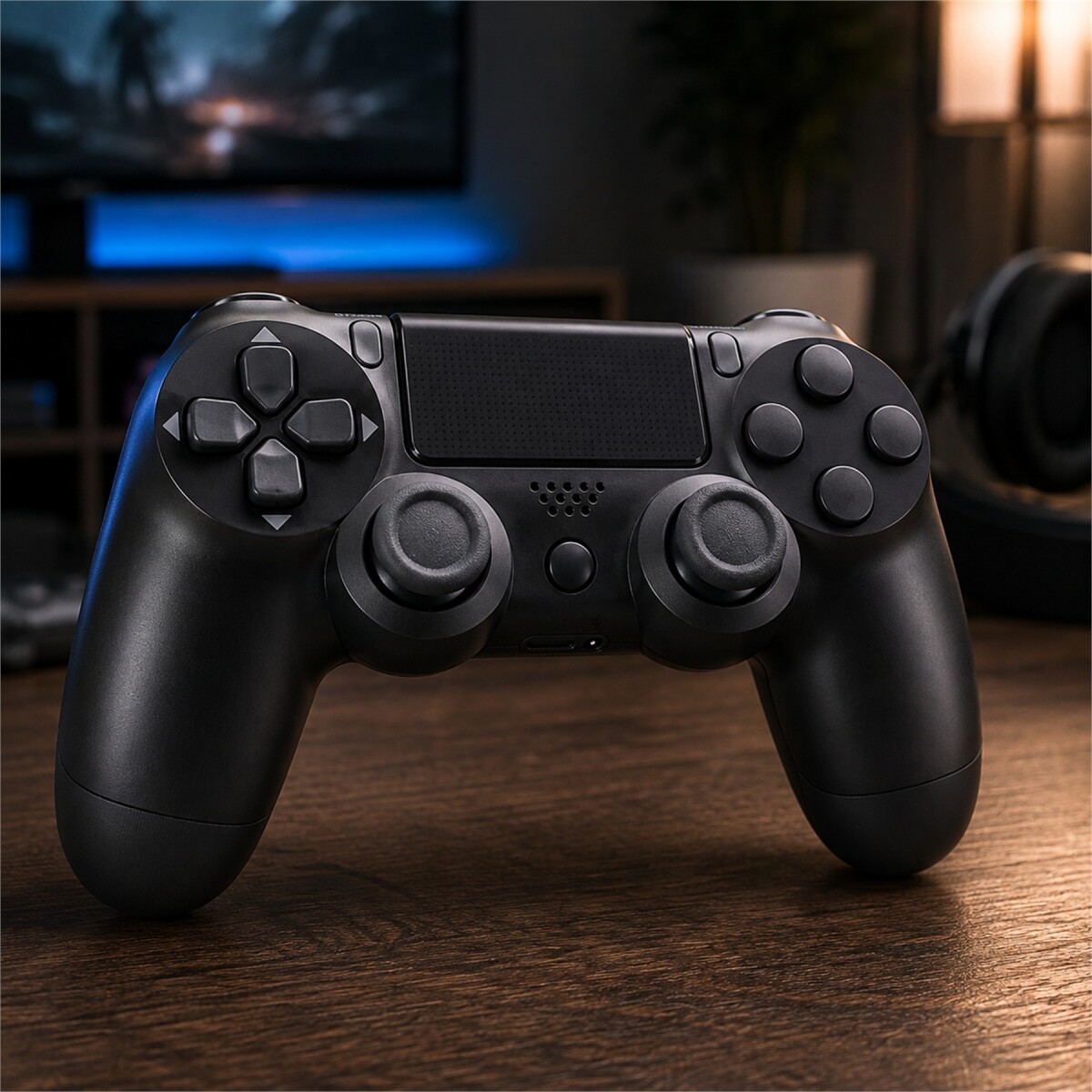 Joystick Inalámbrico para PS4 con Bluetooth y Batería Recargable - Negro 1 