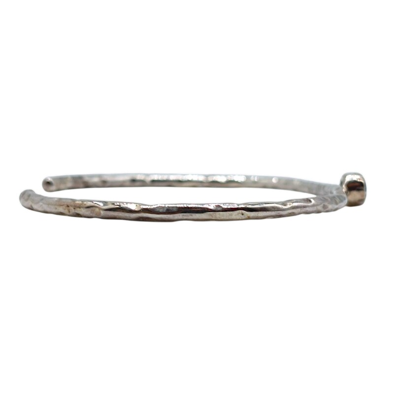 Brazalete Delhi - Plata rodinada 925 - Piedra agua marina-BR2016 conpiedra