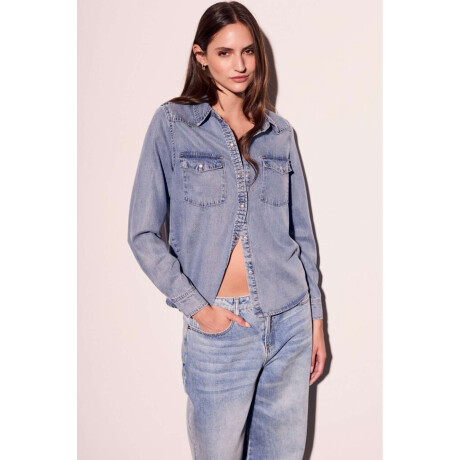 Camisa Denim Gris Jean