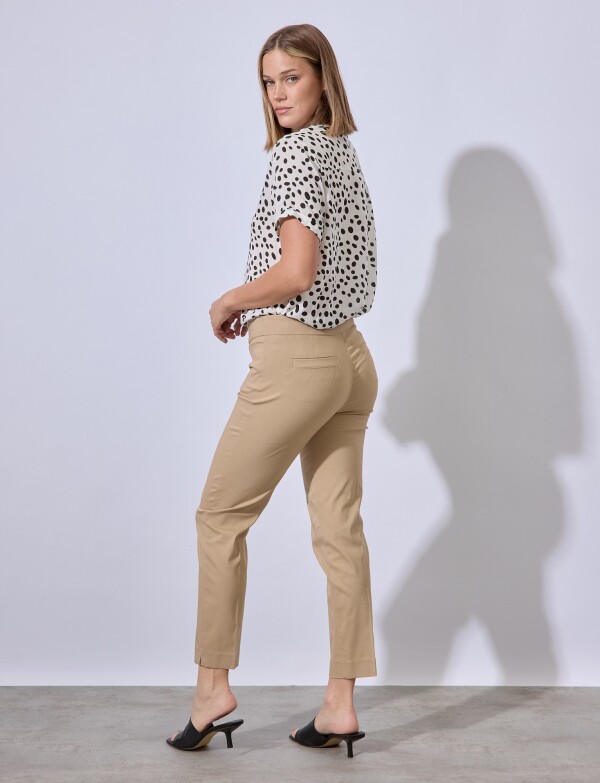 Pantalon Recto Modelador BEIGE