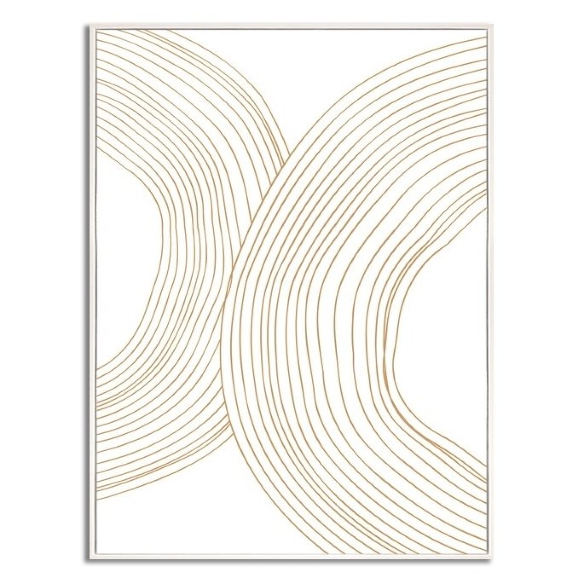 CUADRO CANVAS 30x40cm MARCO FIGURAS BEIGE 3 