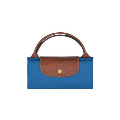 Longchamp -Bolso de viaje Longchamp plegable con cierre y asa corta, Le pliage Azul