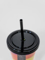 Vaso Con Tapa + Sorbito Arcoiris Estampado 1