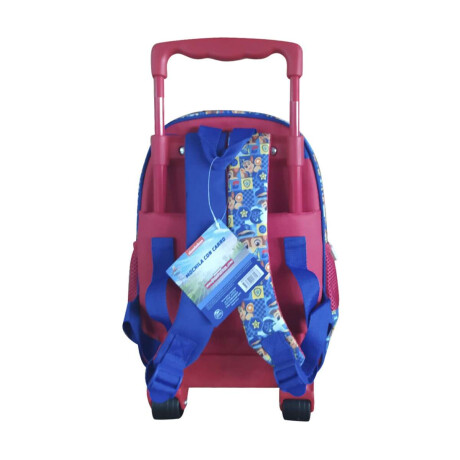 Mochila Infantil Paw Patrol 3d Con Carro 30 Cm Rojo