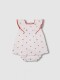 Vestido Estampado Con Volante Gris