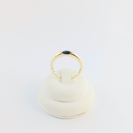 Anillo Zafiro azul natural en oro 9 Vktes. Anillo Zafiro azul natural en oro 9 Vktes.