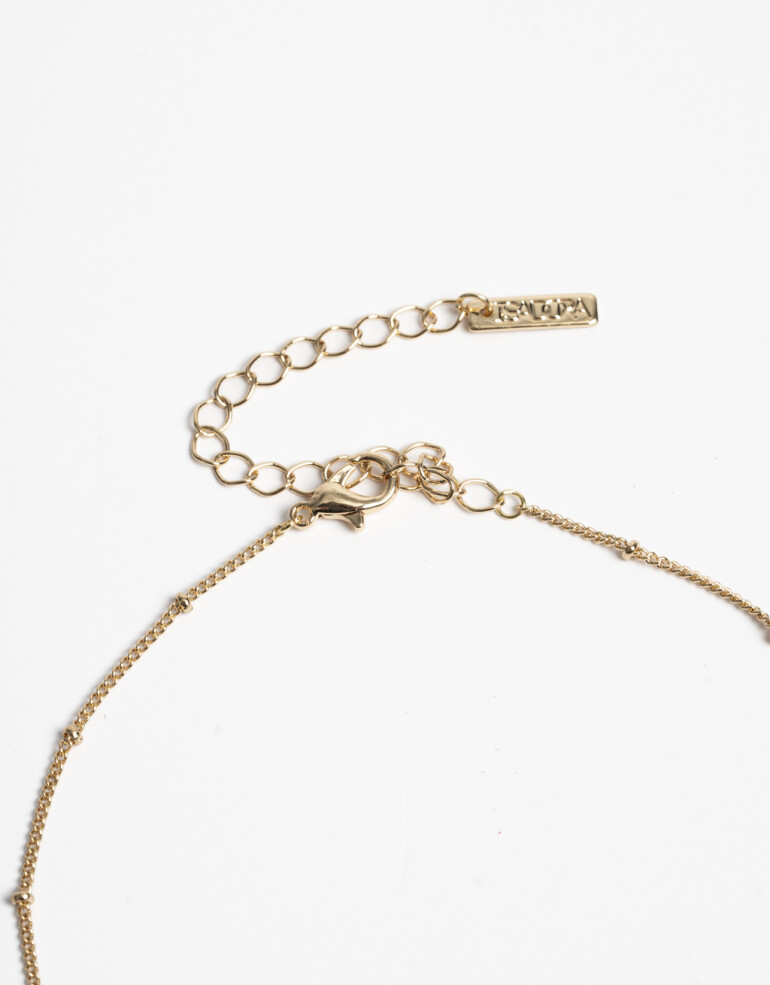 Cadena Corta con Dije Color Cadena Corta Dije Fruta - Rojo Medio