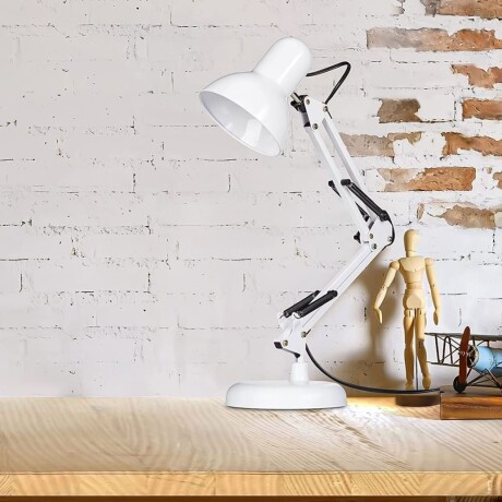 Lámpara Articulada Brazo Extensible De Metal Ub BLANCO