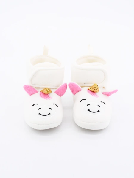 PANTUFLA INFANTIL UNICORNIO CRUDO