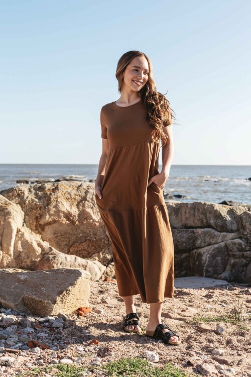 Vestido Malena Marron