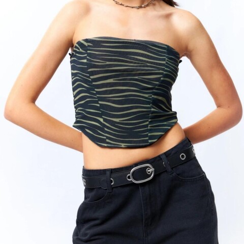 TOP SAANVI XS-L VERDE MUSG