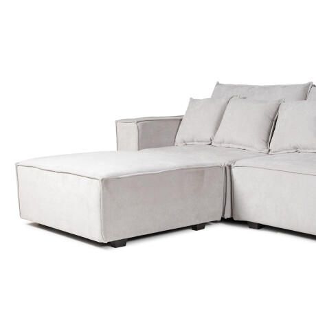 Sofá Modular Maia (4 módulos) - Tela Microfibra 12073 (Greige)