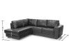 Sillón Lux - 3 Cuerpos Negro - Chaise izquierdo