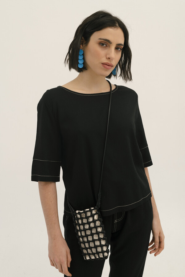 BLUSA LINO EVA NEGRO