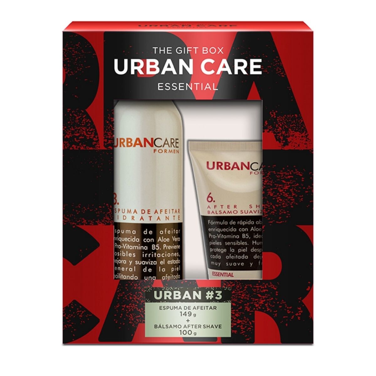 Espuma de Afeitar Urban Care for Men Essential 149 GR + After Shave 100 GR 