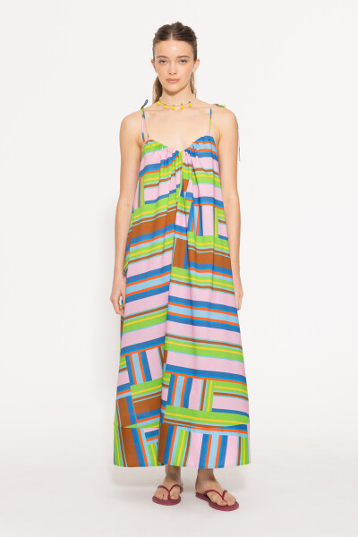 VESTIDO BRICK Multicolor