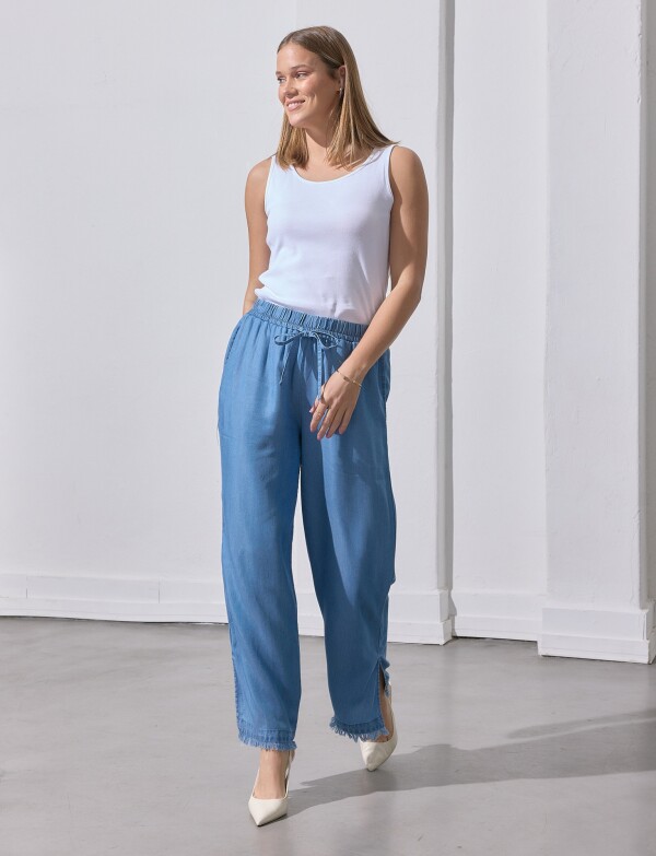 Pantalon Lyocell Wide Leg JEAN