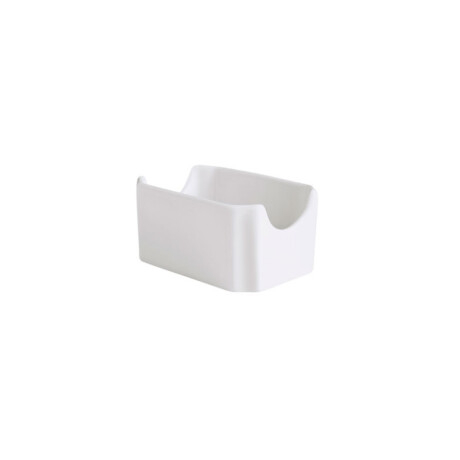 Porta Sobres Azúcar de Porcelana Blanca 10.2 x 7.1 cm Actualite Porta Sobres Azúcar de Porcelana Blanca 10.2 x 7.1 cm Actualite