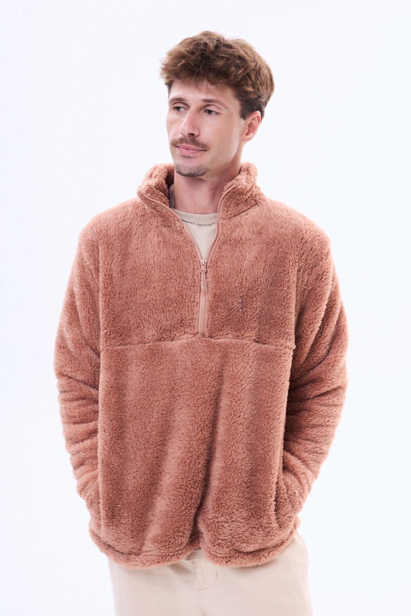 Buzo de felpa Elda Beige