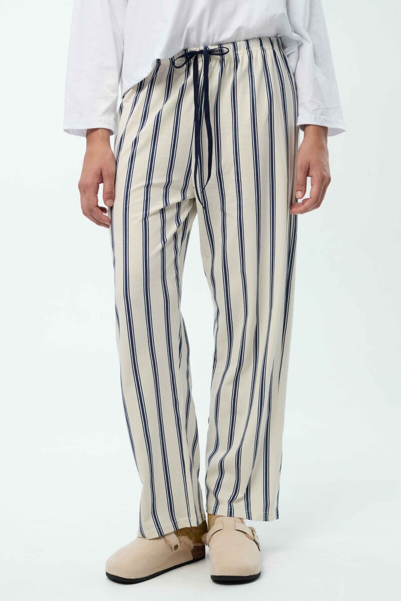 Pantalón Bruna - Azul Rayas 