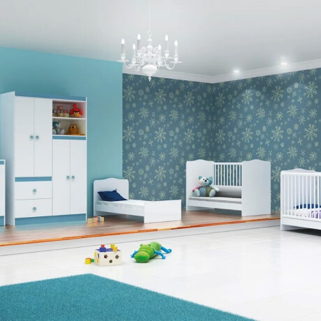 Comoda infantil Blanco/Azul