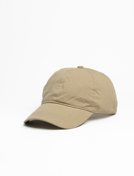Gorro con Visera Algodón Beige