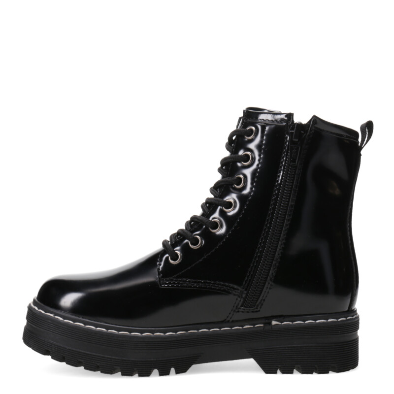 Bota de Niña MINI Miss Carol LEAVEN acordonada Negro (Charol)