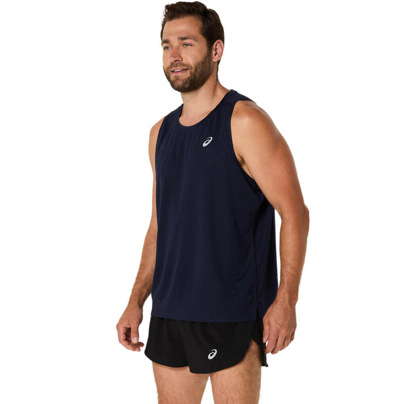 Bividi Running Silver Singlet Hombre Midnight
