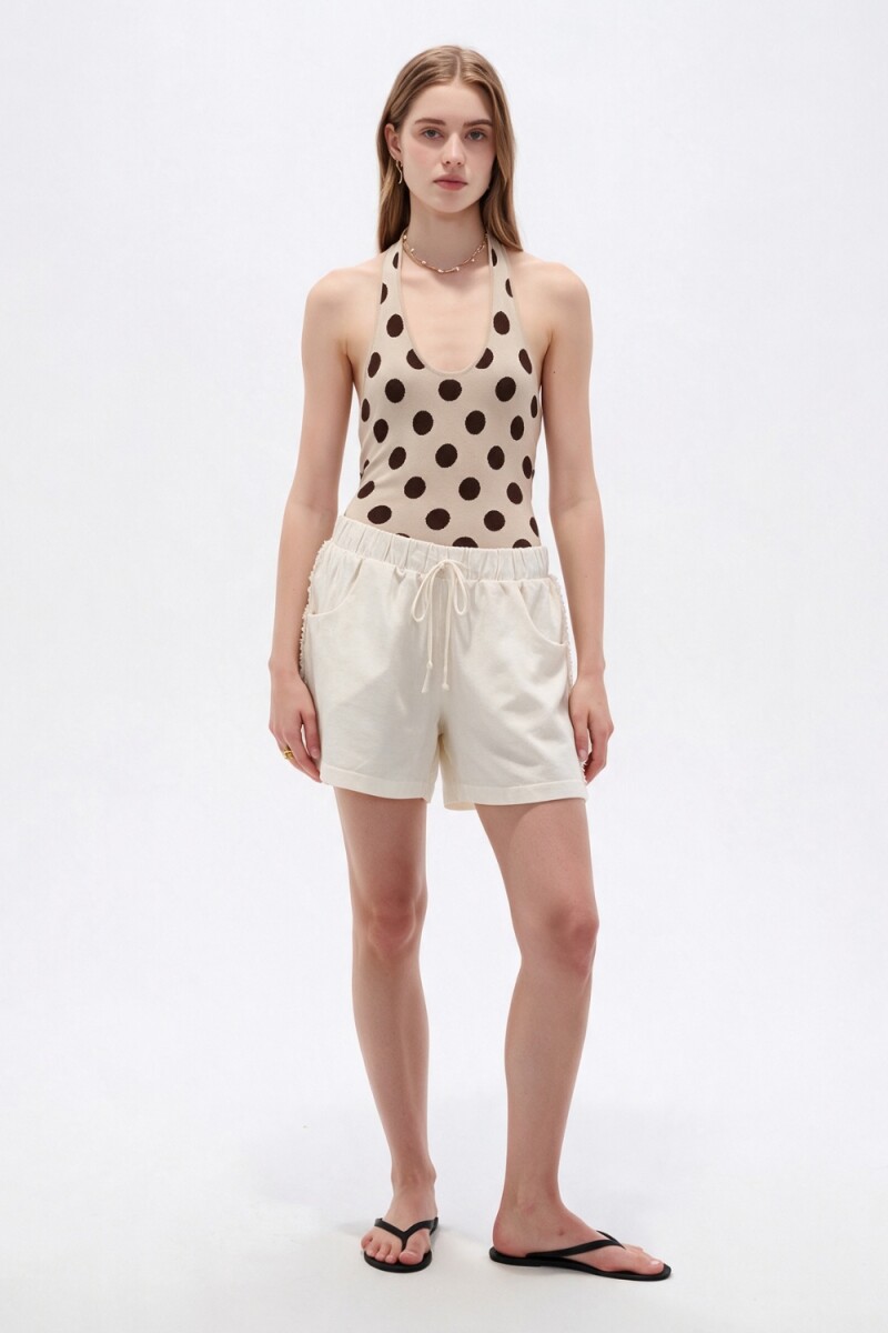 Short Alvix - Marfil / Off White 