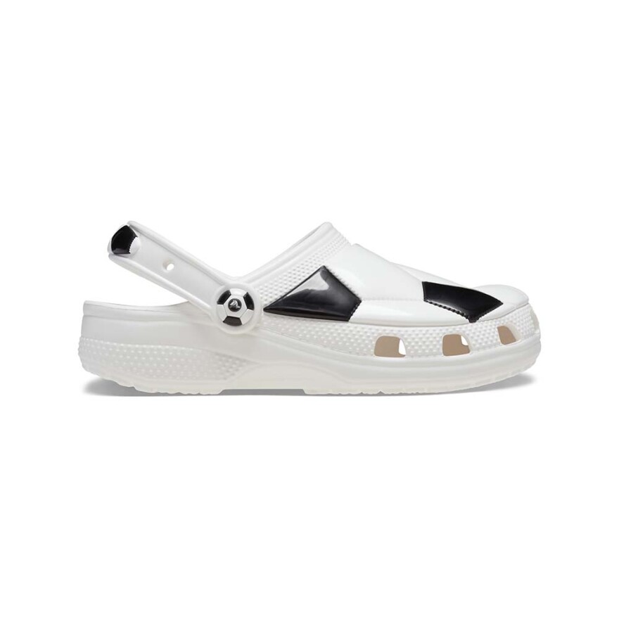 Classic Soccer Ball Clog K - Niños White/black