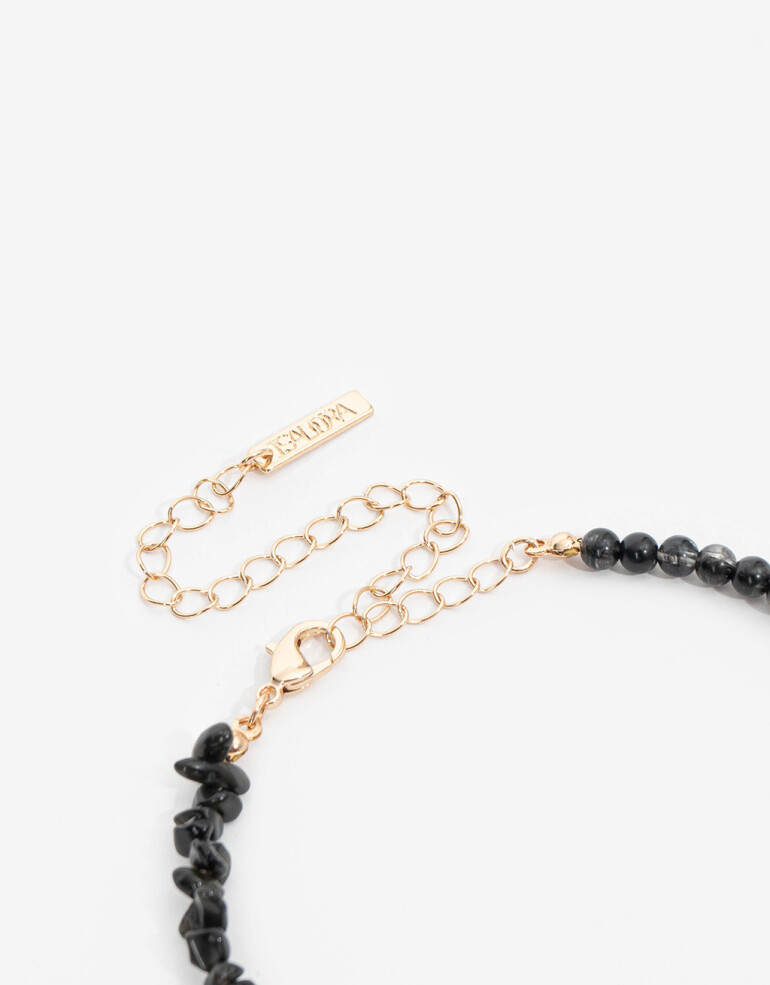 Collares Cortos Color Collar Corto Dije Estrella - Negro