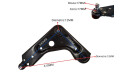 Parilla De Suspension Delantera Ford Ka 96-07 Izq Parilla De Suspension Delantera Ford Ka 96-07 Izq
