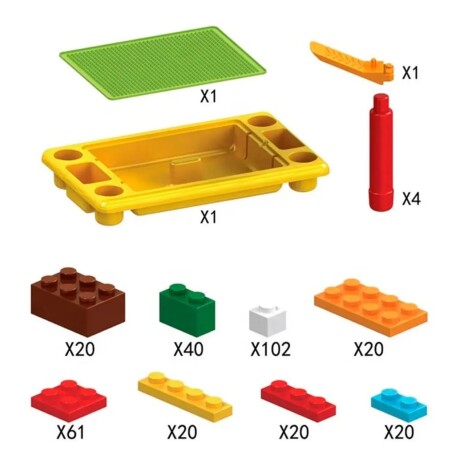 Set Mesa Multifunción con Bloques para Armar 310 Piezas 001