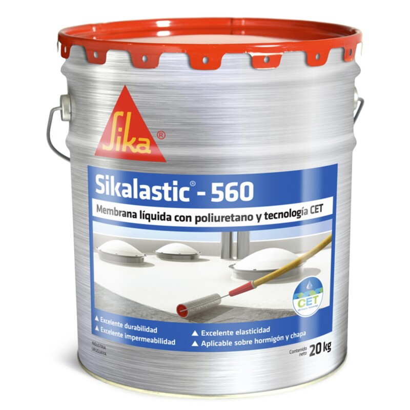 Membrana líquida impermeabilizante con poliuretano Sika Sikalastic-560 20 Kg Blanca Membrana líquida impermeabilizante con poliuretano Sika Sikalastic-560 20 Kg Blanca