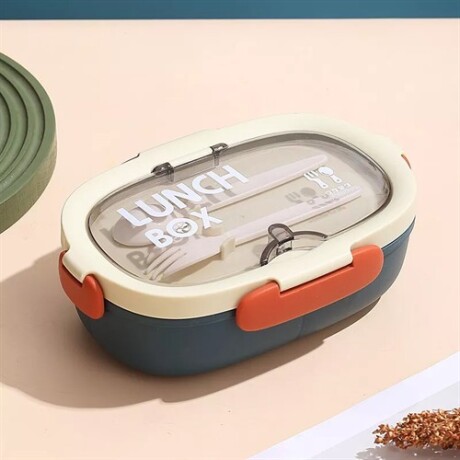 Vianda con cubiertos y divisiones Beige