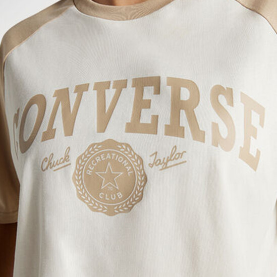 Remera Converse Retro Chuck Cropped Tee Off White