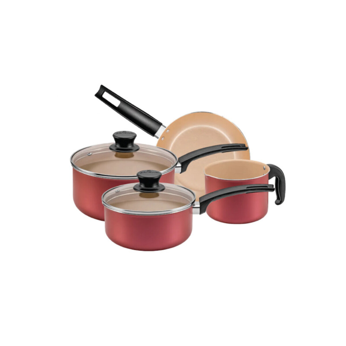 JUEGO CON 4 OLLAS CEREZA LINEA MAGNIFIC 
