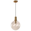 COLGANTE 1L GLOBO TRANSP E27 BRONCE DORADO COLGANTE 1L GLOBO TRANSP E27 BRONCE DORADO