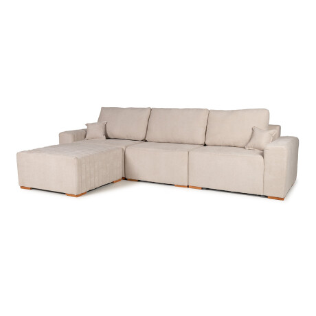 Sofá Modular Varen (Outlet) - 4 módulos - Tela Microfibra Berlin 02 (Beige)