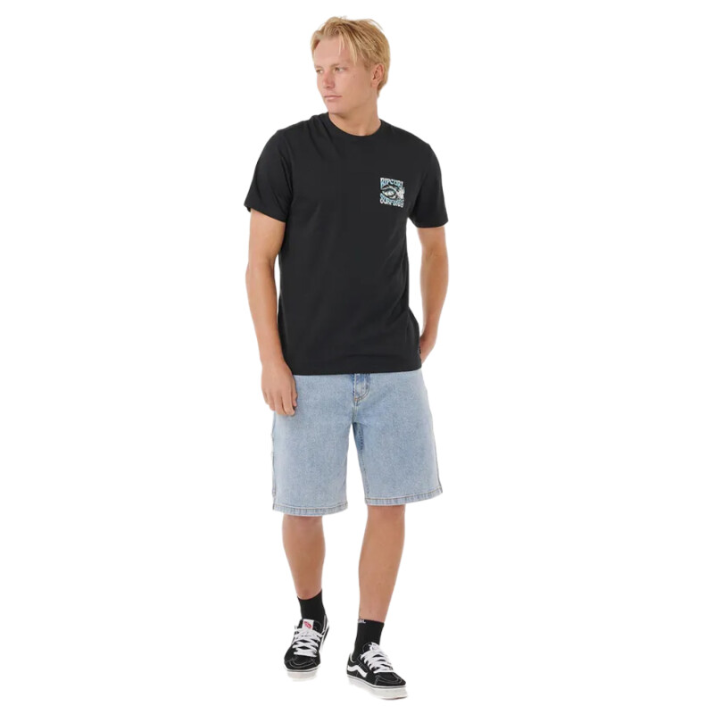 Remera Rip Curl Hazed & Tubed - Negro Remera Rip Curl Hazed & Tubed - Negro