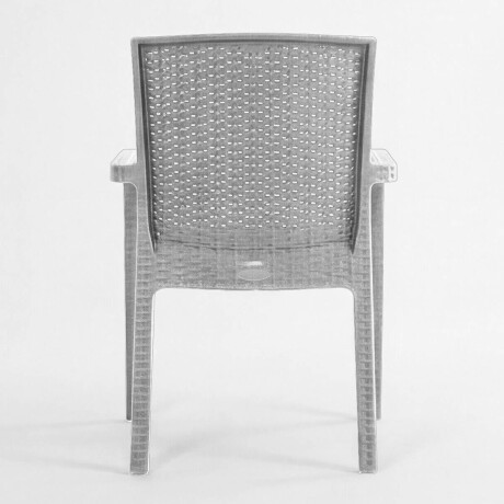 Silla Jardín Rattan Exterior Balcón Apilable UV 150k Blanco