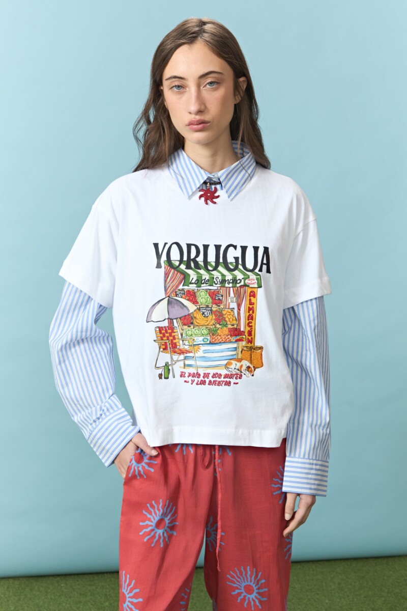 Remera almacen yorugua blanco