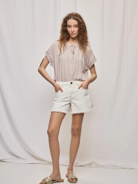SHORT D.CASSIN OMBRA BLANCO