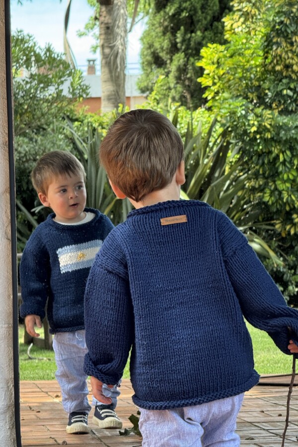 Sweater Flag Guri Argentina Azul