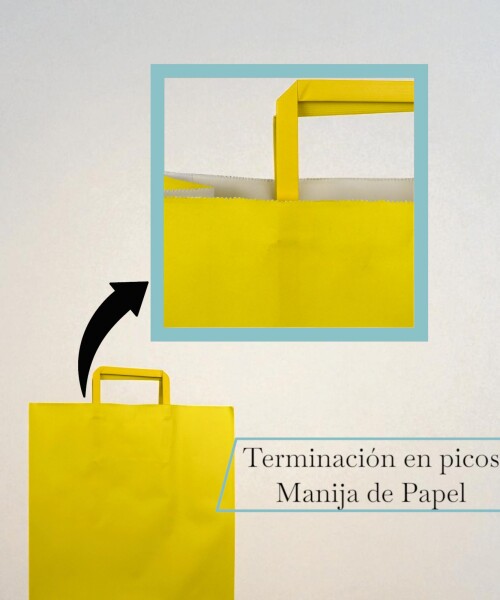 Bolsa lisa acuario 30x12x41 cm AMARILLO