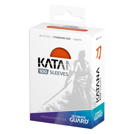 Ultimate Guard - KATANA - 100 Sleeves Standard Size - Orange Ultimate Guard - KATANA - 100 Sleeves Standard Size - Orange