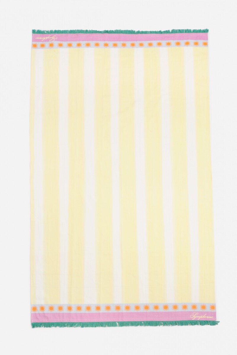 Pareo rayado amarillo