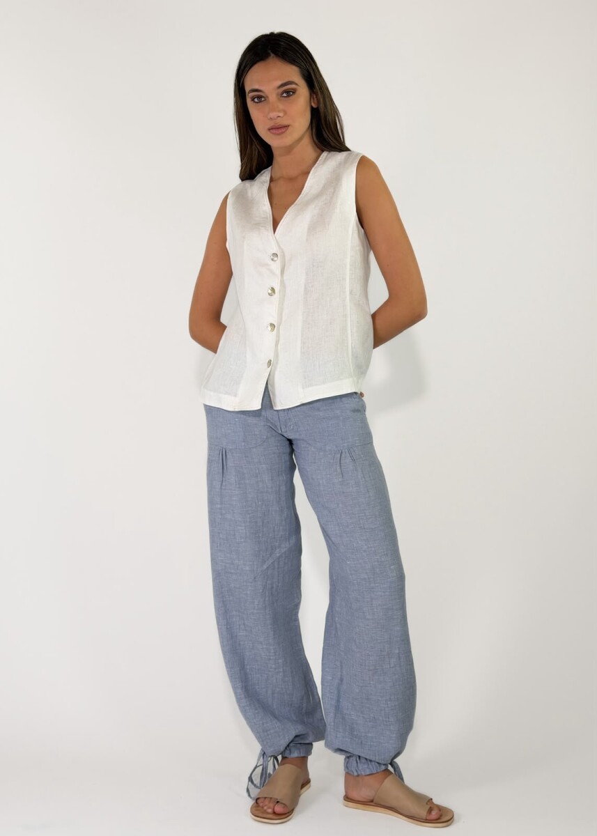 PANTALON MANOLA - CELESTE 