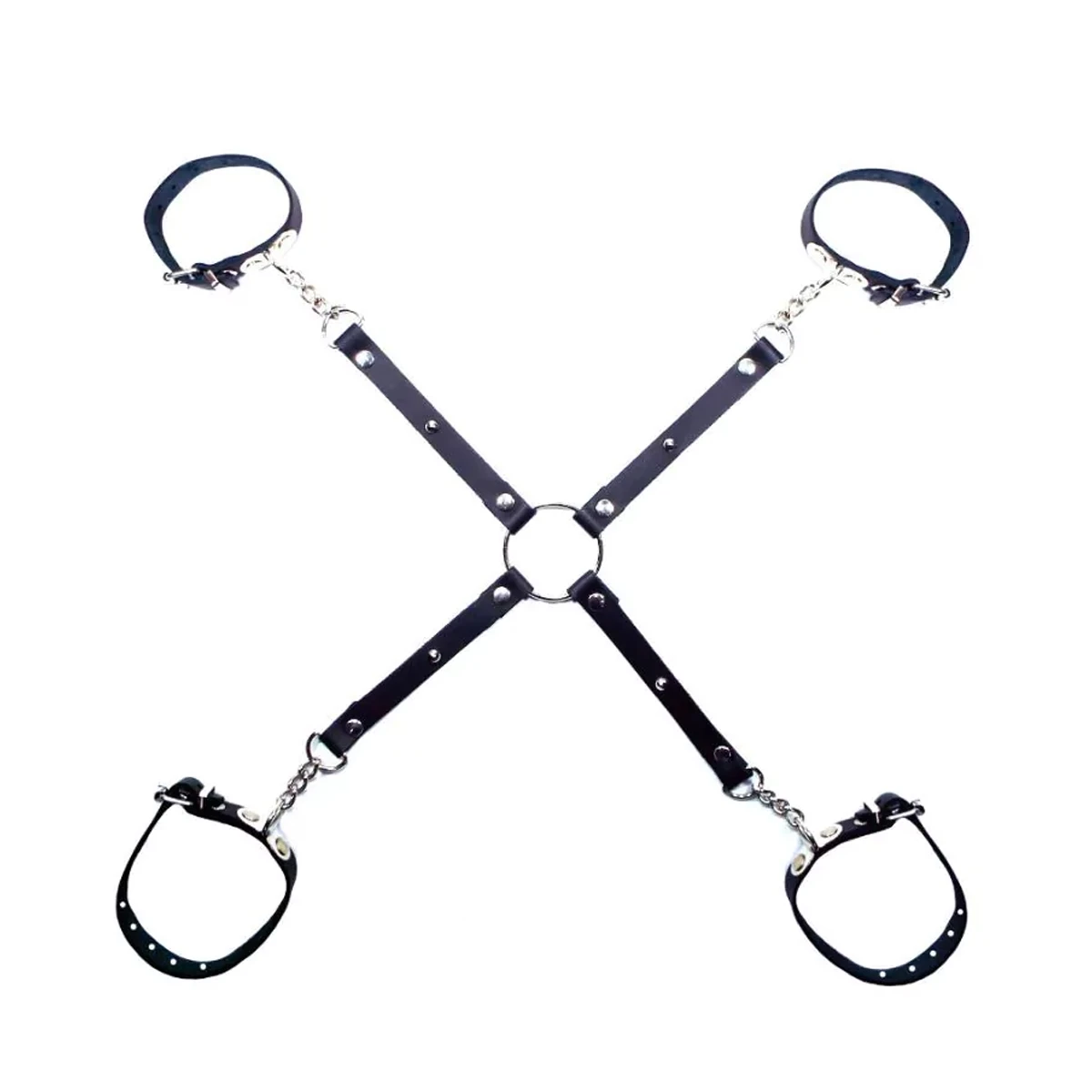 Conector Cruz Con Esposas y Tobilleras Finas 